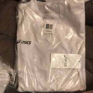 White ASICS volleyball jersey